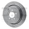 Dynamic Friction Co Brake Rotor Drilled And Slotted Silver, 631-11010R 631-11010R - alternate 6